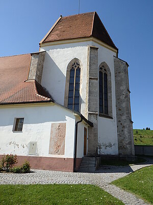 Hofstetten-Grünau, Pfarrkirche hl. Georg, überhöhter spätgotischer Chor